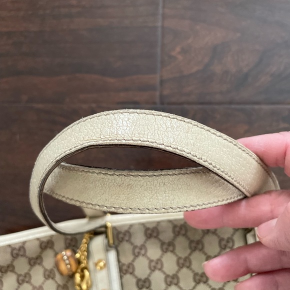 Used authentic Gucci Jolicoeur Tote Bag with CHARMs *HAS WEAR* FLAWS - Picture 3 of 15